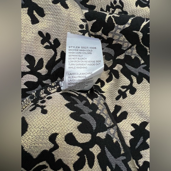 QED LONDON Floral Brocade High Low Skirt / Black/ Gold size US Medium - Picture 14 of 14